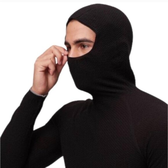 Patagonia Mens Capilene Air Hoodie Base Layer Neon Green Knit Merino Wool Large - Picture 10 of 10